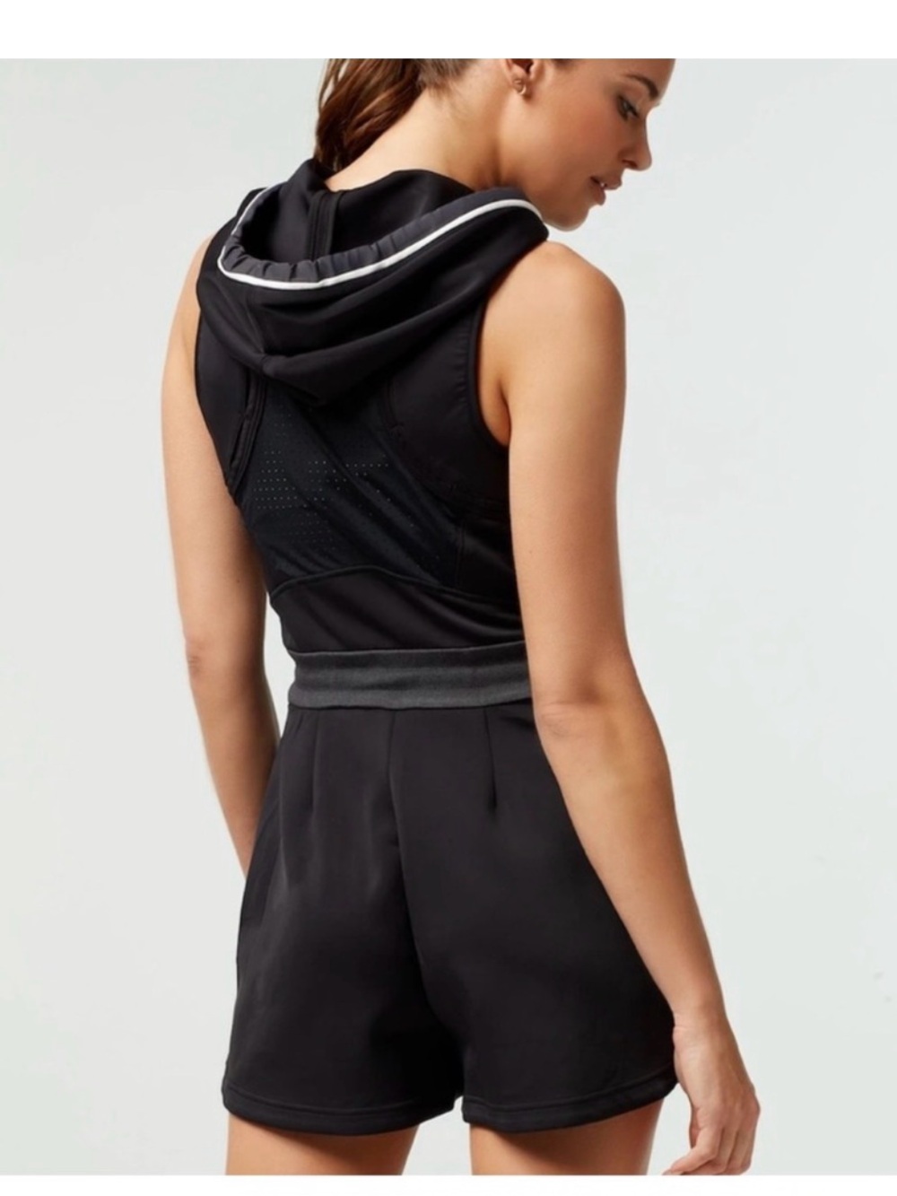 blanc noir Black Jacket with White Trim and Gold Accents - Picture 3 of 5